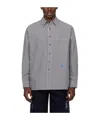 Ader Error Significant Checked Shirt In Gray