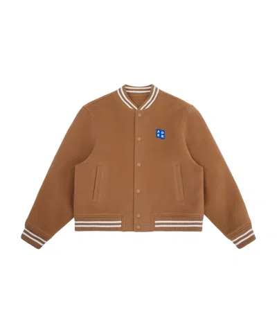 Ader Error Significant Collection Trs Tag Logo Baseball Cotton Clothing In Brown