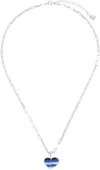 Ader Error Silver Rapil Necklace In Noir