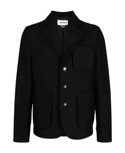 Ader Error Single-breasted Long-sleeved Suit Jacket In Black