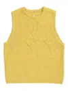 Ader Error Sleeveless Sweater In Yellow