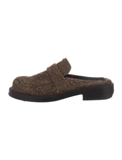 Pre-owned Ader Error Slippers In Brown