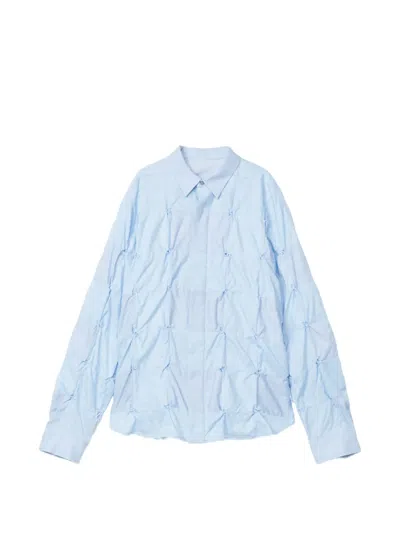 Ader Error 스모킹 자카드 셔츠 In Blue