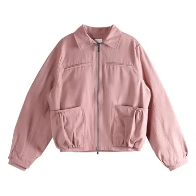 Pre-owned Ader Error Soft Zip-up Jacket 'pink' | Men's Size M