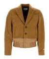 Ader Error Splicing Single-breasted Blazer In Brown