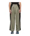 Ader Error Stitched Drawstring Sweatpants In Green