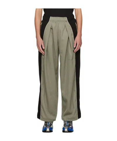 Ader Error Stitched Drawstring Sweatpants In Green