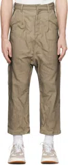 Ader Error Straight Casual Pants In Brown