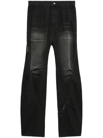 Ader Error Straight-leg Jeans In Black