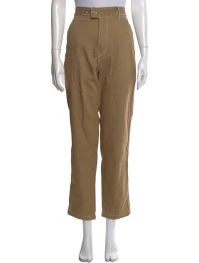 Pre-owned Ader Error Straight Leg Pants W/ Tags In Neutral