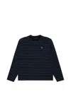 Ader Error Striped Long-sleeve T-shirt In Blue