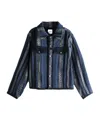 Ader Error Striped Pocket Jacket In Blue
