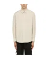 Ader Error Off-white Fluic Shirt In Nude