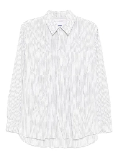 Ader Error Striped Shirt In White