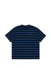 Ader Error Striped T-shirt In Blue
