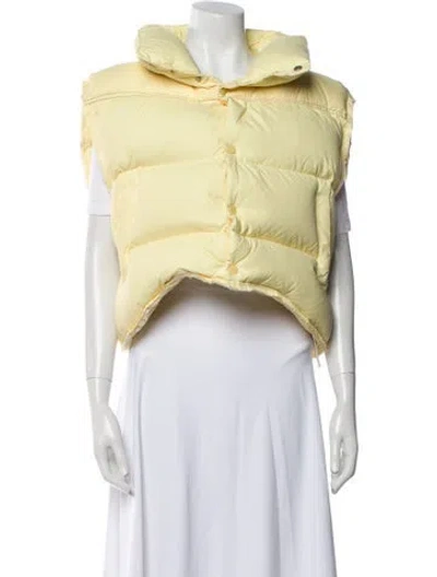 Pre-owned Ader Error Striped Vest In Yellow