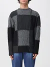 Ader Error Patchwork Crew-neck Sweater In Brown