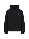 Ader Error Black Trs Tag 02 Zip-up Hoodie In Black