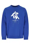 Ader Error Men Electric Blue Cotton Blend Sweatshirt In Blue