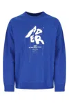 Ader Error Men Electric Blue Cotton Blend Sweatshirt In Blue