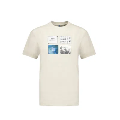 Ader Error Beige Patch T-shirt In White