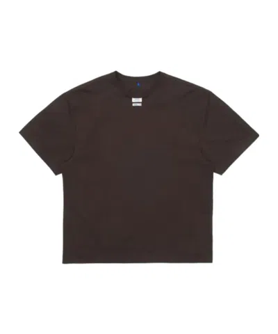 Ader Error T-shirt With Round Neck And Short Sleeves In Black