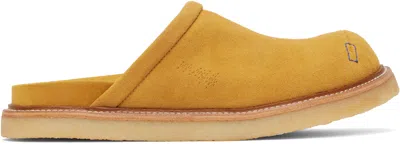 Ader Error Tan Curve Sabot 02 Slip-on Loafers In Yellow
