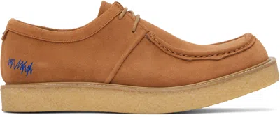 Ader Error Tan Nubuck Derbys In Brown