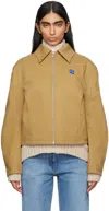 Ader Error Tan Trs Tag 01 Jacket In Beige