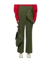 Ader Error Tard Logo Casual Pants In Green