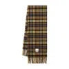 Ader Error Tartan Scarf - Wool - Brown In Brown