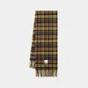 Ader Error Tartan Scarf In Brown