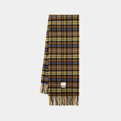 Ader Error Tartan Scarf In Brown