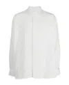 Ader Error Textured Lapel Shirt In White