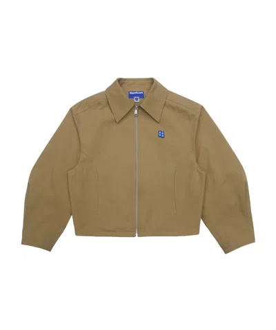 Ader Error Trs Tag 01 Logo Patch Casual Jacket In Brown