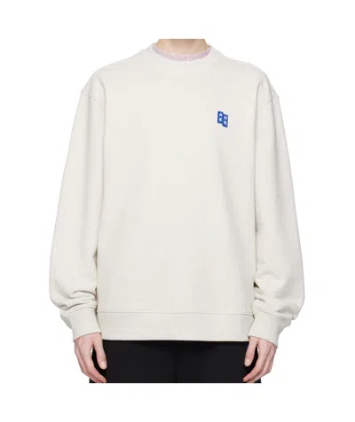Ader Error Trs Tag 01 Sweatshirt In Oatmeal