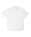 Ader Error Trs Tag Half Sleeve Shirts In White