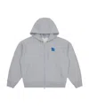 Ader Error Trs Tag Hooded Zipper Sweatshirt In Gray