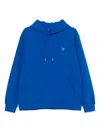 Ader Error Trs Tag Zip-up Hoodie In Blue
