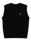 Ader Error Trs Tag Knitted Vest In Black
