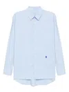 Ader Error Trs Tag Shirt In Blue