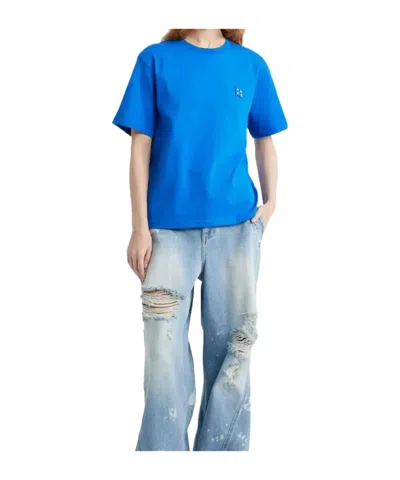 Ader Error Trs Tag T-shirt In Blue