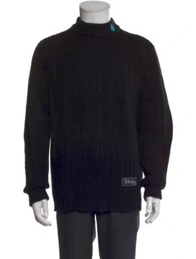 Pre-owned Ader Error Turtleneck Long Sleeve Pullover In Black