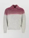 ADER ERROR TWO-TONE STRETCH ACRYLIC BLEND SWEATER