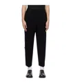 Ader Error Uncrimped Waist Casual Pants In Black