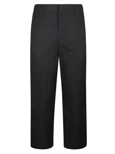 Ader Error Utilitarian Cargo Pants With Straight Leg Design And Multiple Pockets In Black