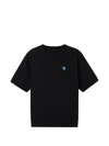 Ader Error V-neck Logo-patch T-shirt In Black