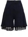 Ader Error Navy Varto Shorts In Black