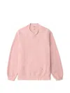 Ader Error Waffle-knit Sweatshirt In Pink