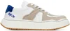 Ader Error Paneled Leather Sneakers In White
